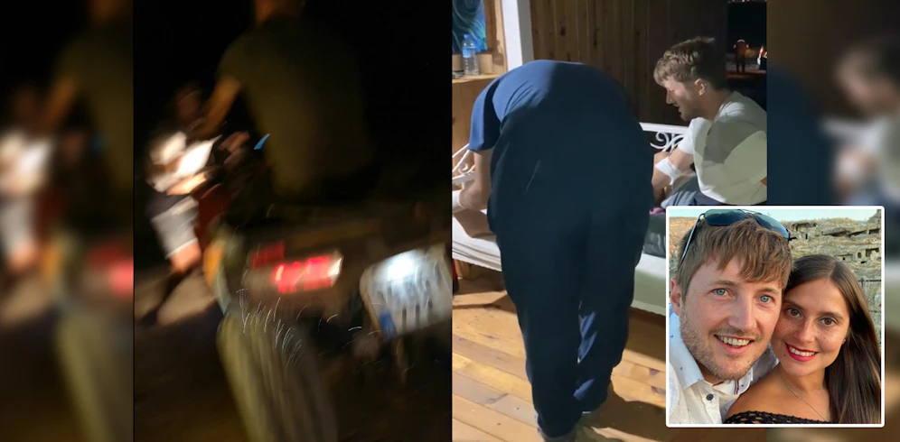 Der 33-jährige Stefan konnte sich mit einem Sprung auf die Seite retten.