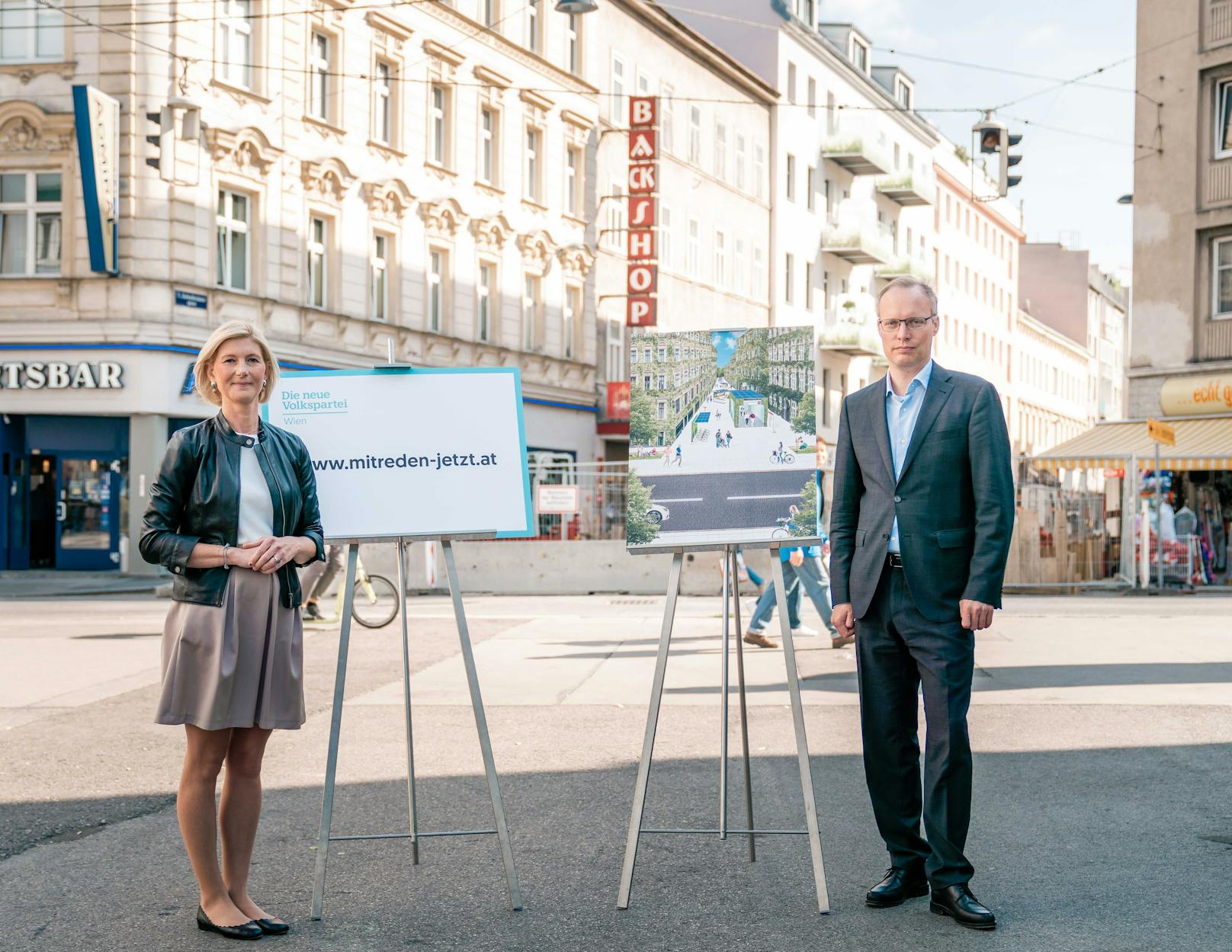 Seit Mai sammelt die ÖVP Wien Ideen, die Visualisierung, des nun vorliegenden Vorschlags, wurde von Landesgeschäftsführerin Bernadette Arnoldner und dem Bezirksparteiobmann der ÖVP Margareten Alexander Biach vorgestellt.