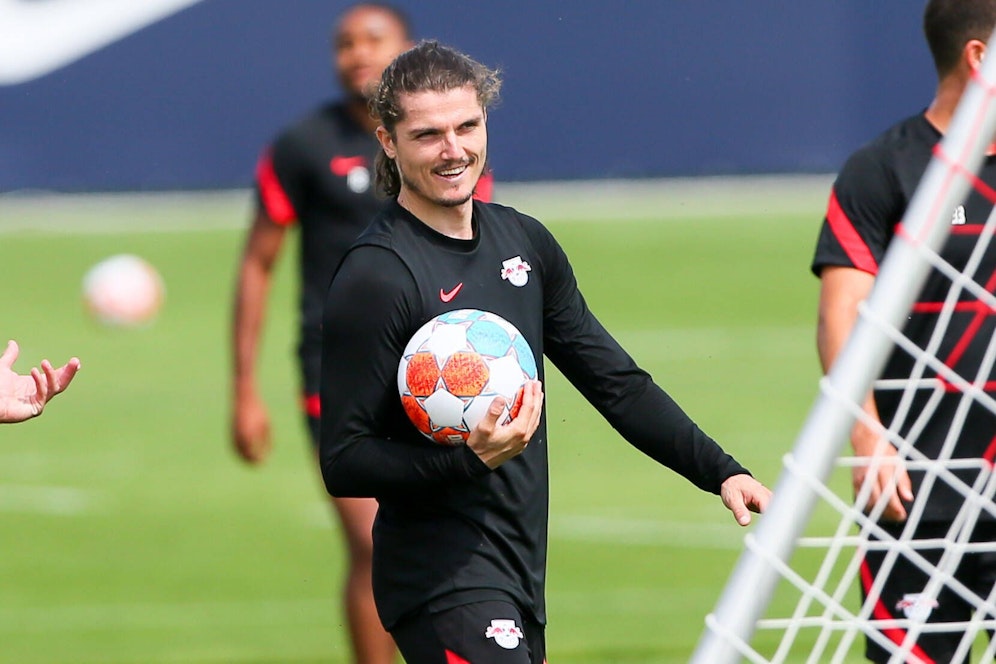 Marcel Sabitzer trainiert bei den Bayern. 