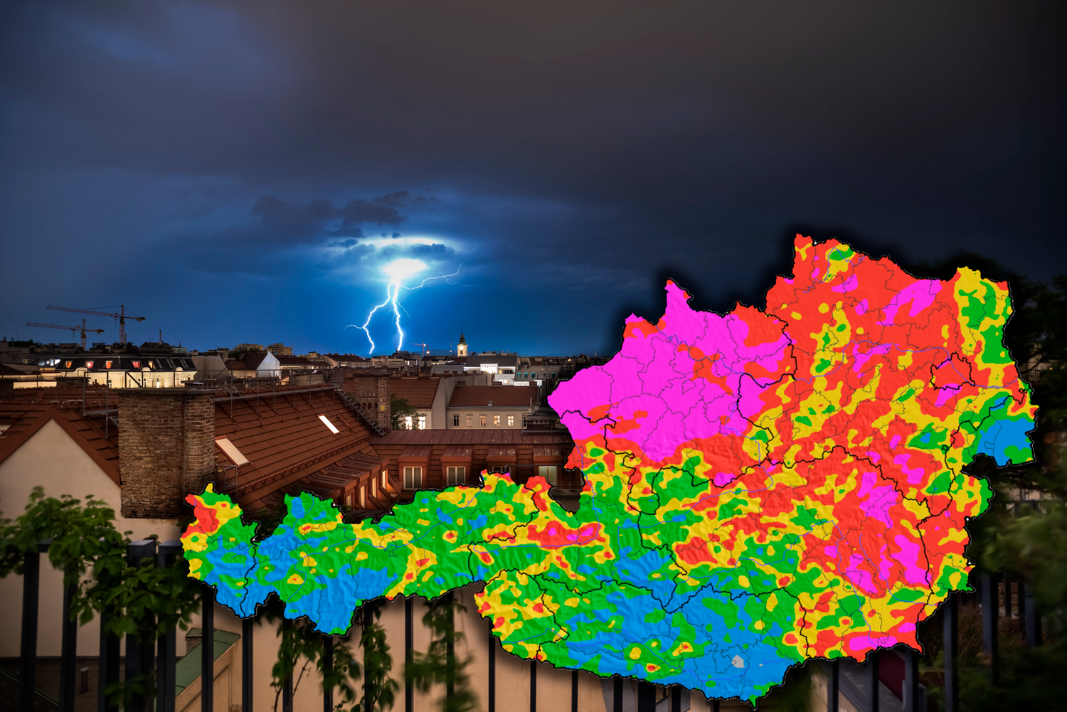 Auch in Wien hat es Tausende Male geblitzt.