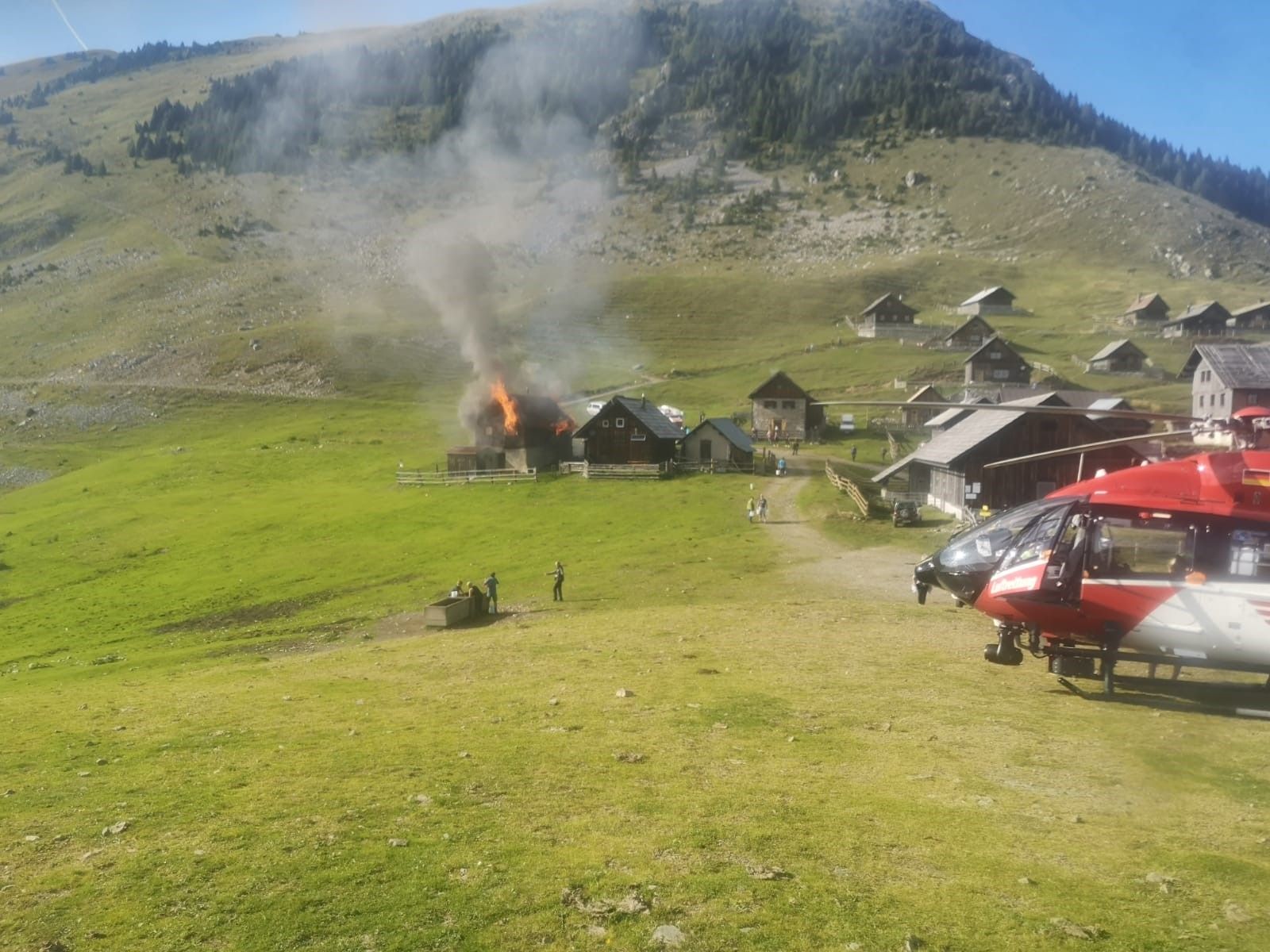 Der 21-Jährige&nbsp;wurde nach einer notärztlichen Versorgung vor Ort vom Team des RK-1 ins Klinikum nach Klagenfurt geflogen.