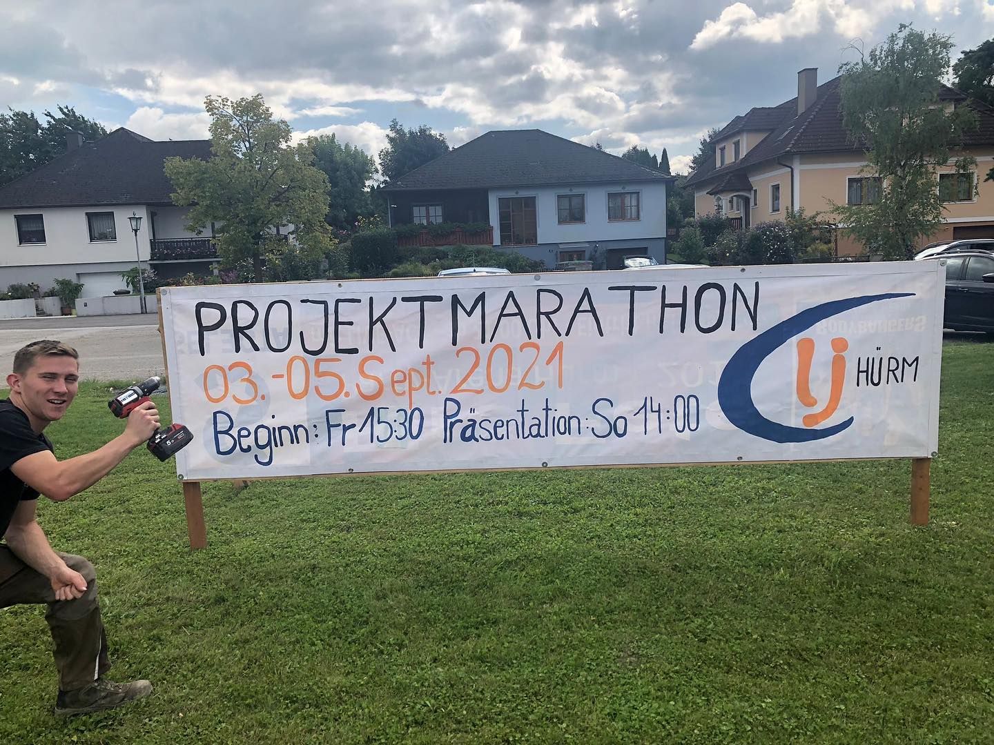 Auch die Landjugend Hürm mit Leiter Stefan Bruckner startet in den Marathon.