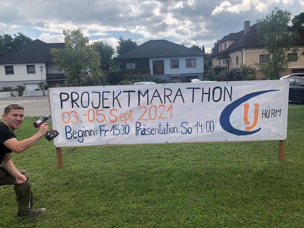 Auch die Landjugend Hürm mit Stefan Bruckner startet in den Marathon.