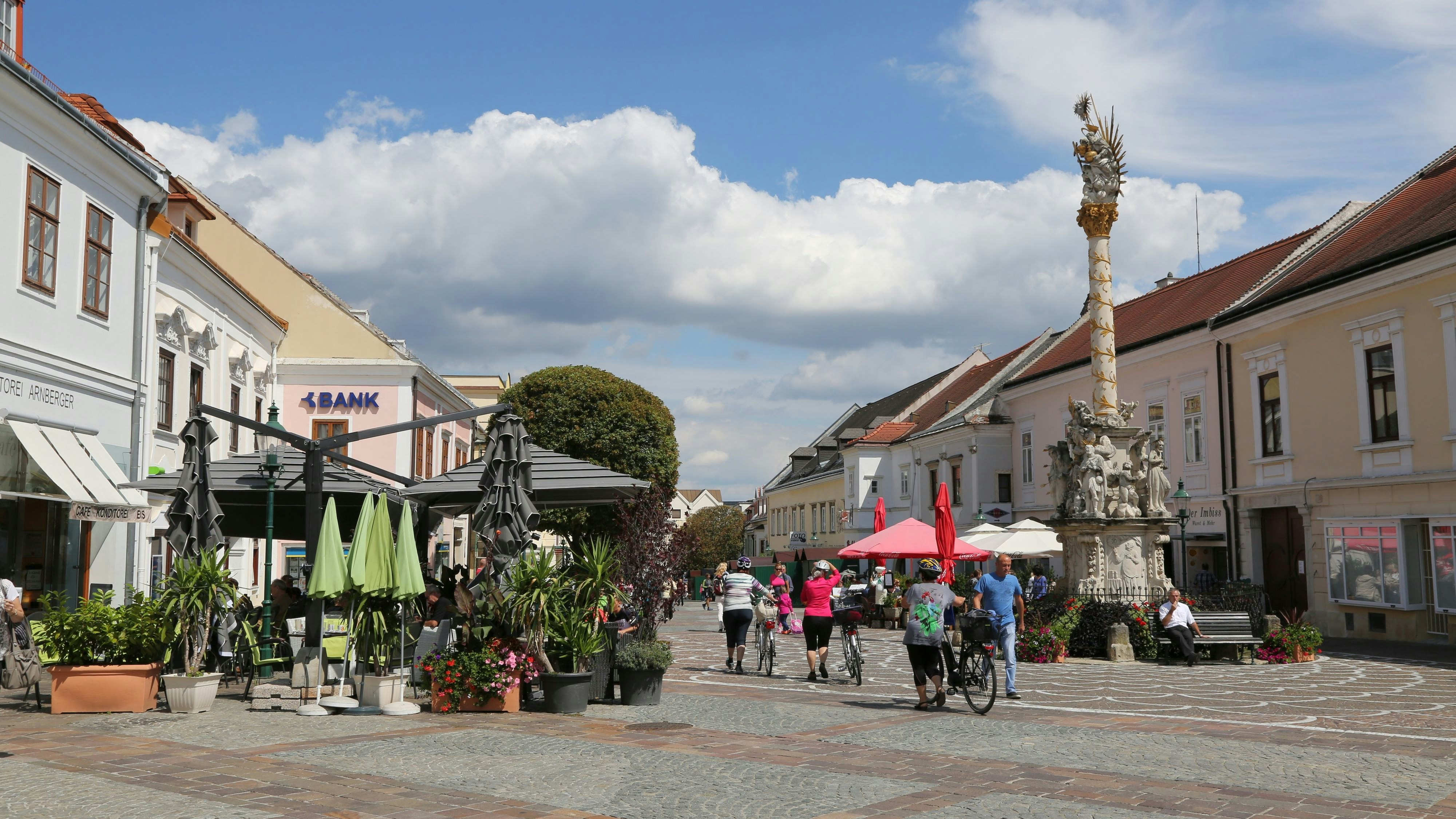 Fußgängerzone in Eisenstadt: Die burgenländische Hauptstadt ist im Vorjahr am stärkste gewachsen.