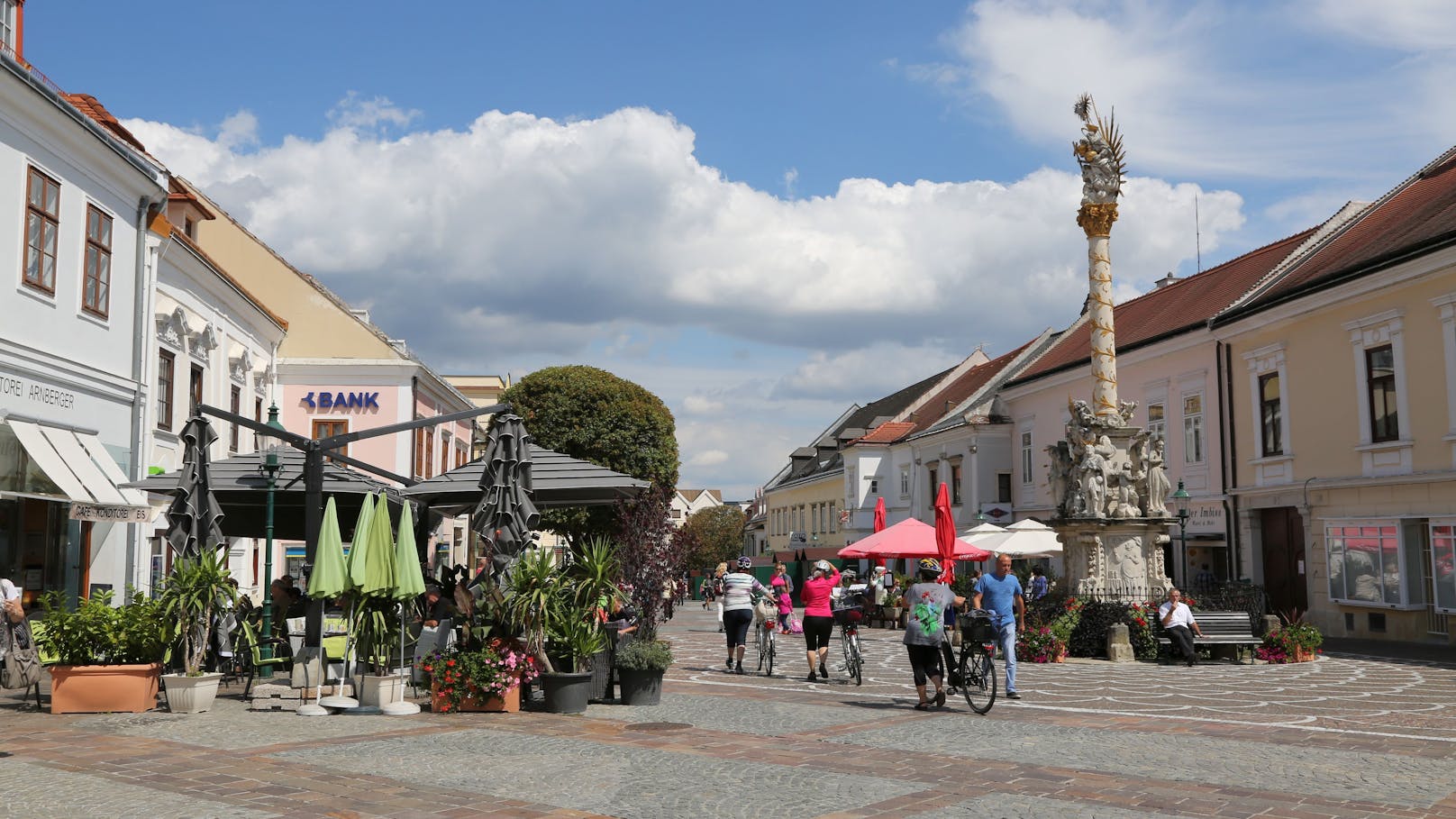 Fußgängerzone in Eisenstadt: Die burgenländische Hauptstadt ist im Vorjahr am stärkste gewachsen.