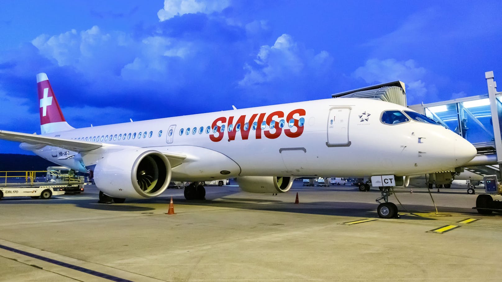 Flugzeug der Swiss Air