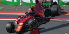 Sainz zerlegt seinen Ferrari, Verstappen fährt Bestzeit