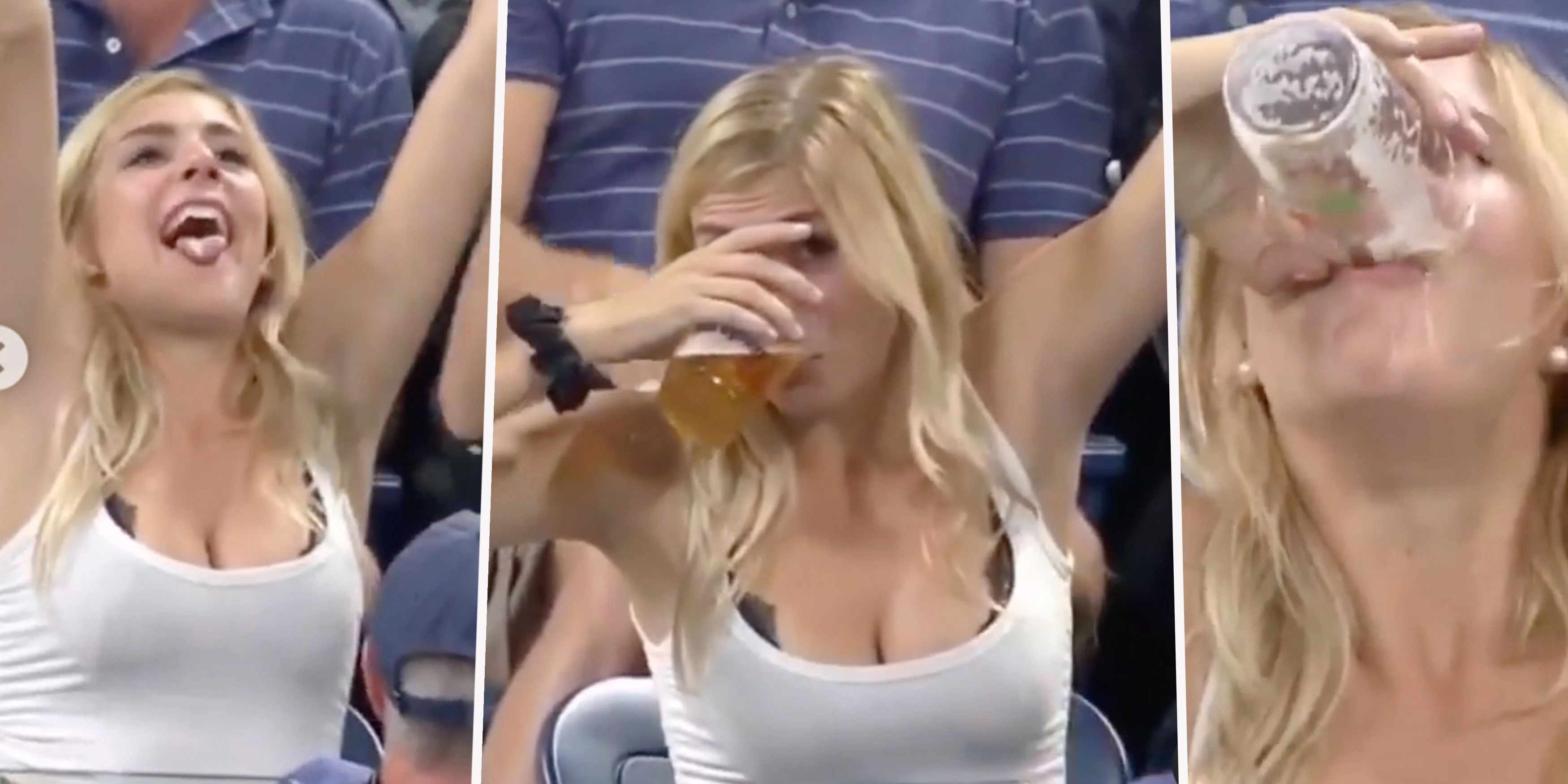 Dieser Tennis-Fan liefert für die TV-Kameras eine Show ab.