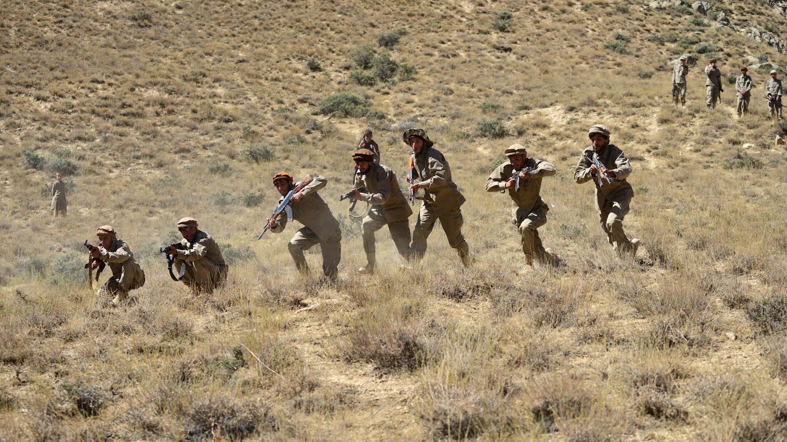 Widerstandskämpfer im afghanischen Panjshir-Tal