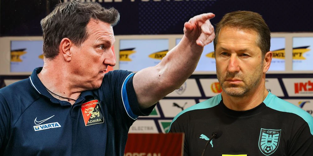 Andreas Herzog (Admira) und ÖFB-Teamchef Franco Foda.