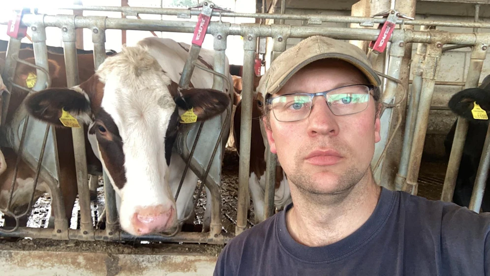 Landwirt Paul Kerschbaummayr kritisiert das Grünen-Plakat scharf. Nicht jeder, der nicht 