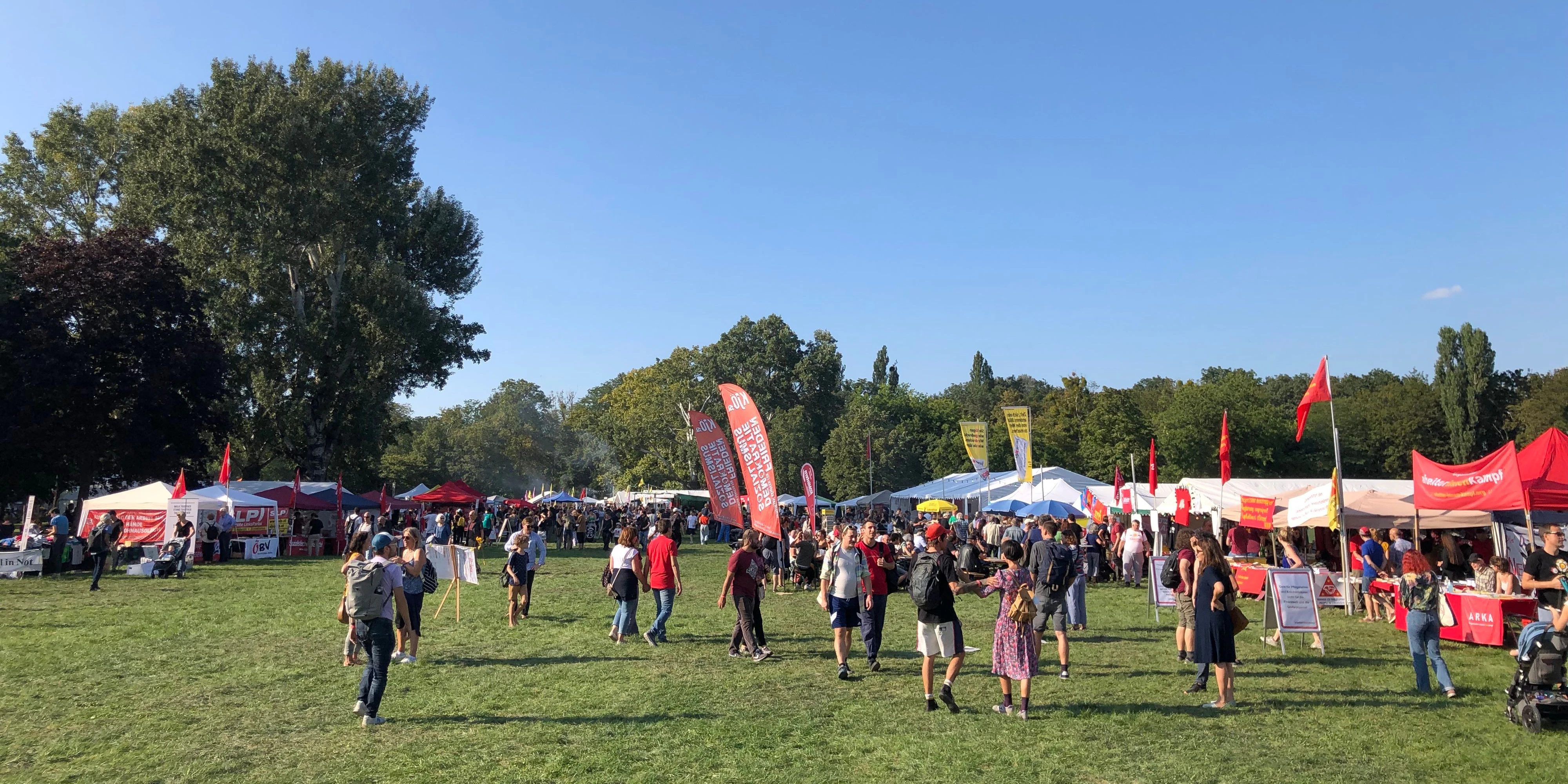 Das Volksstimmefest 2021 im Wiener Prater.