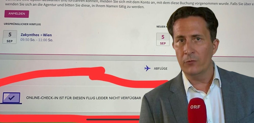 ZiB-Journalist Robert Zikmund ärgert sich über Zusatzkosten beim Fliegen.