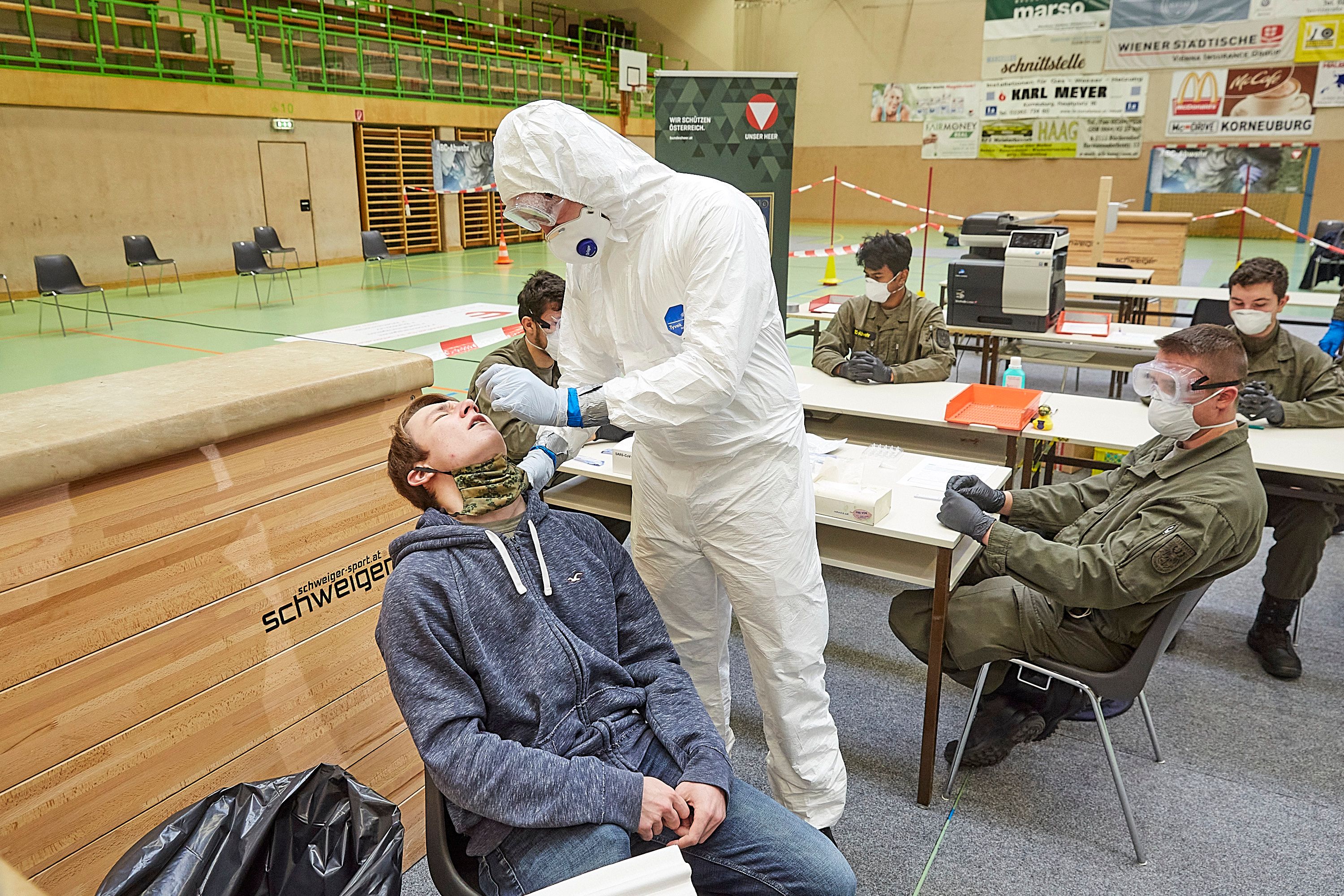 Soldaten beim Covid-Assistenzeinsatz