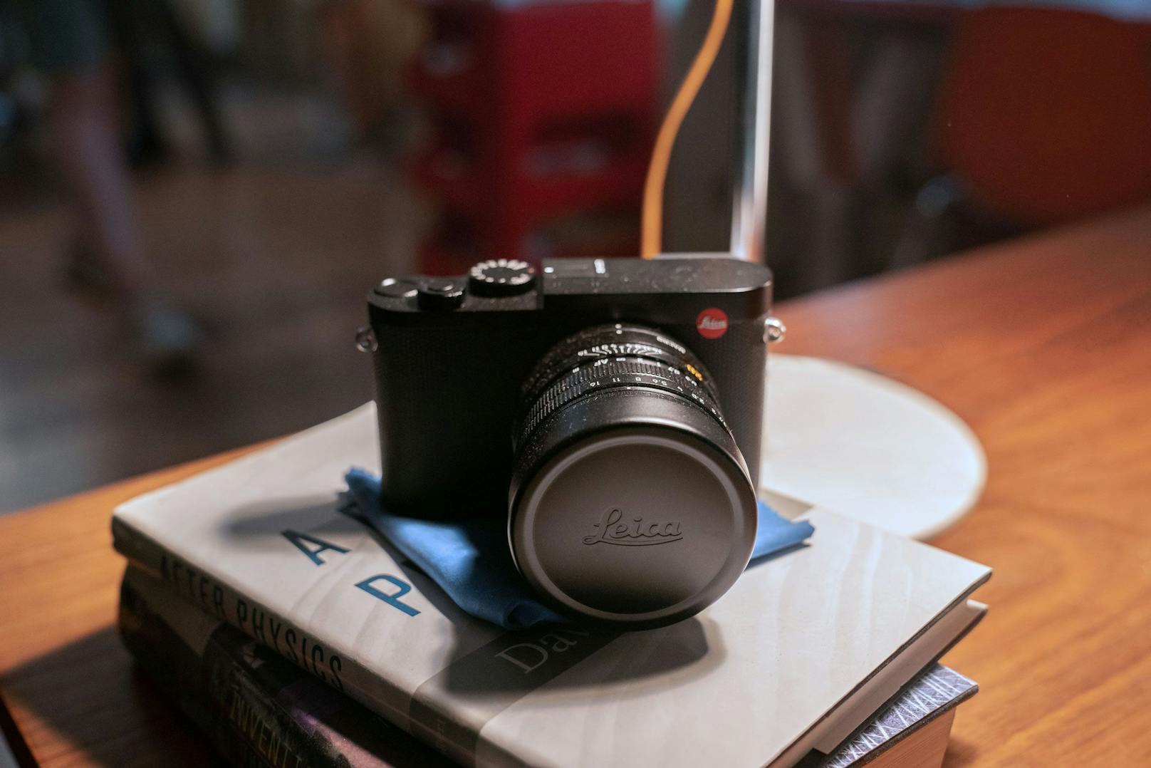 Die Leica, mit der die "Behind the Scenes"-Fotos gemacht wurden. 