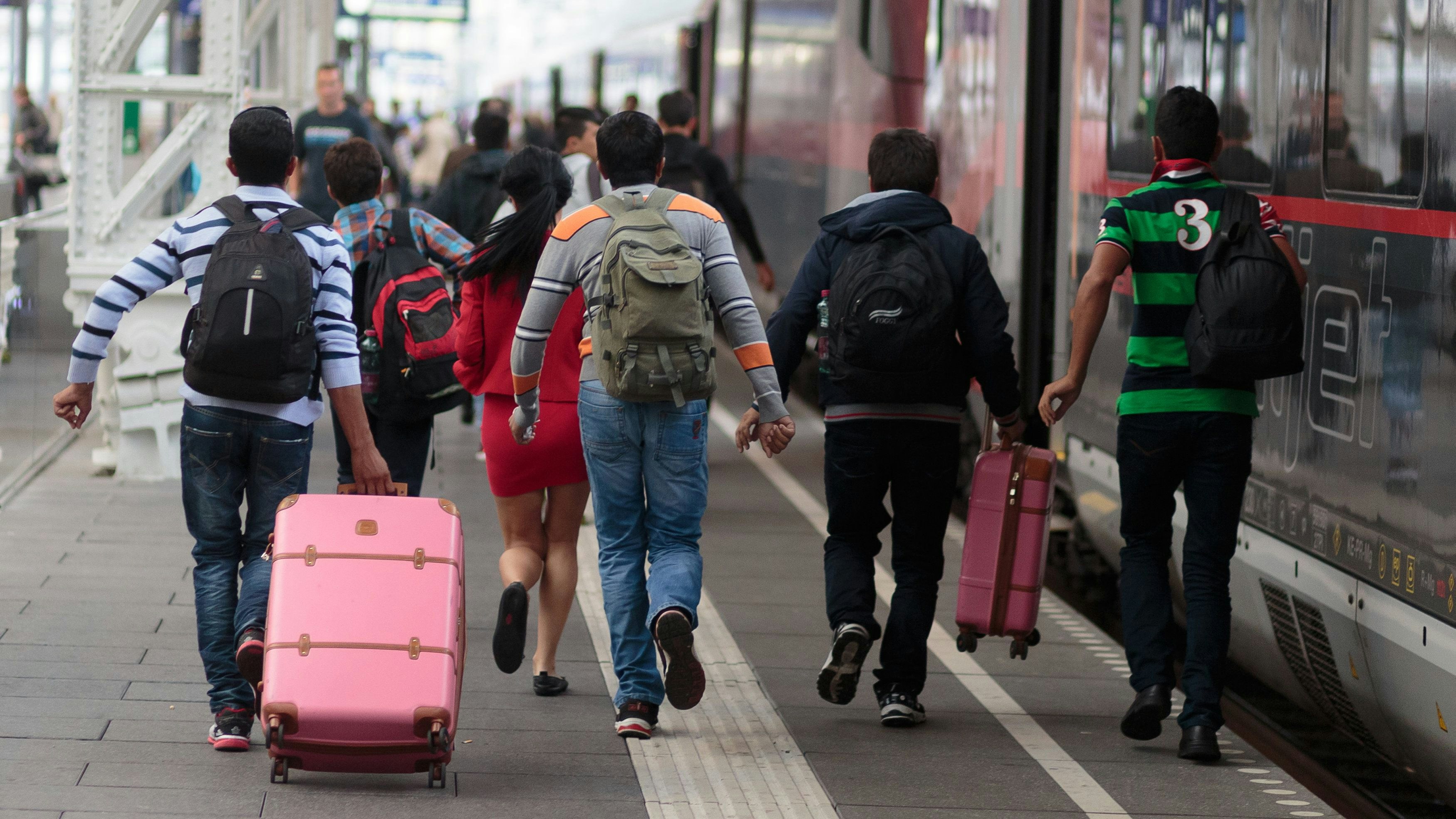  Flüchtlinge am Hauptbahnhof Salzburg (Archivfoto).