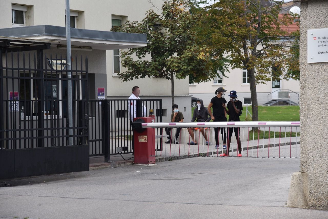 Erstaufnahmezentrum in Traiskirchen