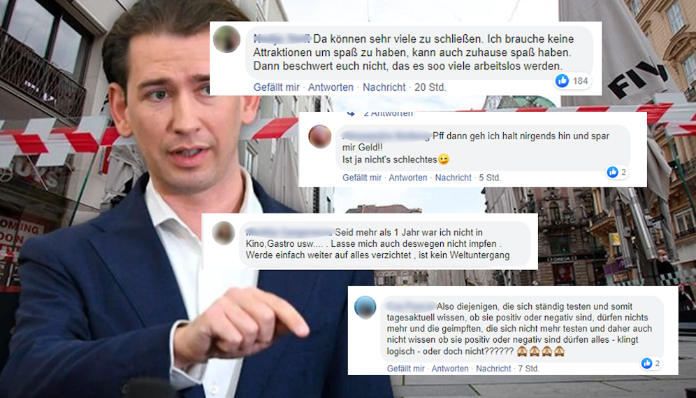 Auf Facebook wetterte man heftig gegen die Ankündigung vom Bundeskanzler