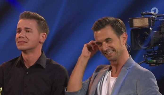 Das tat weh! Florian ließ sich zwar kaum was anmerken, aber die Zuschauer sahen, das etwas nicht stimmte.