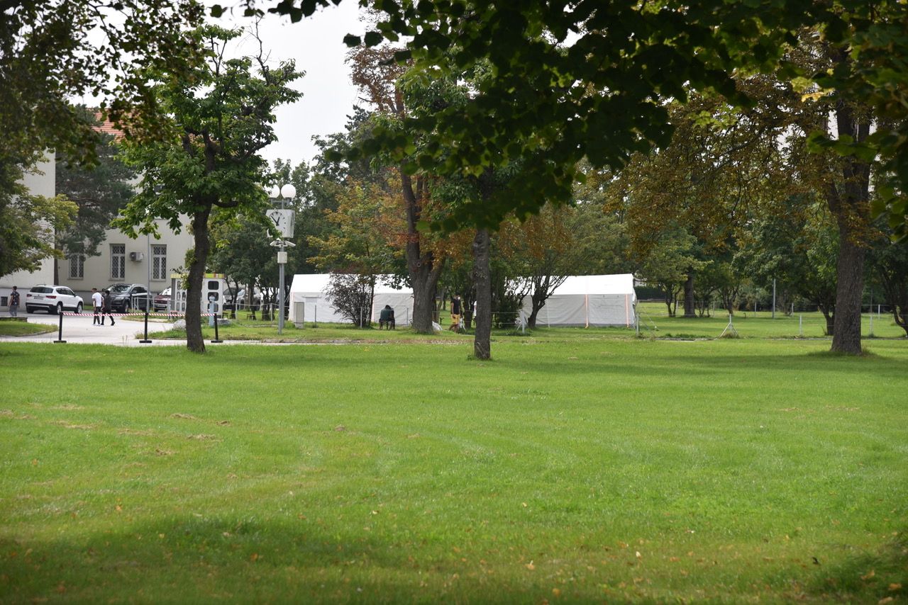 Erstaufnahmezentrum in Traiskirchen