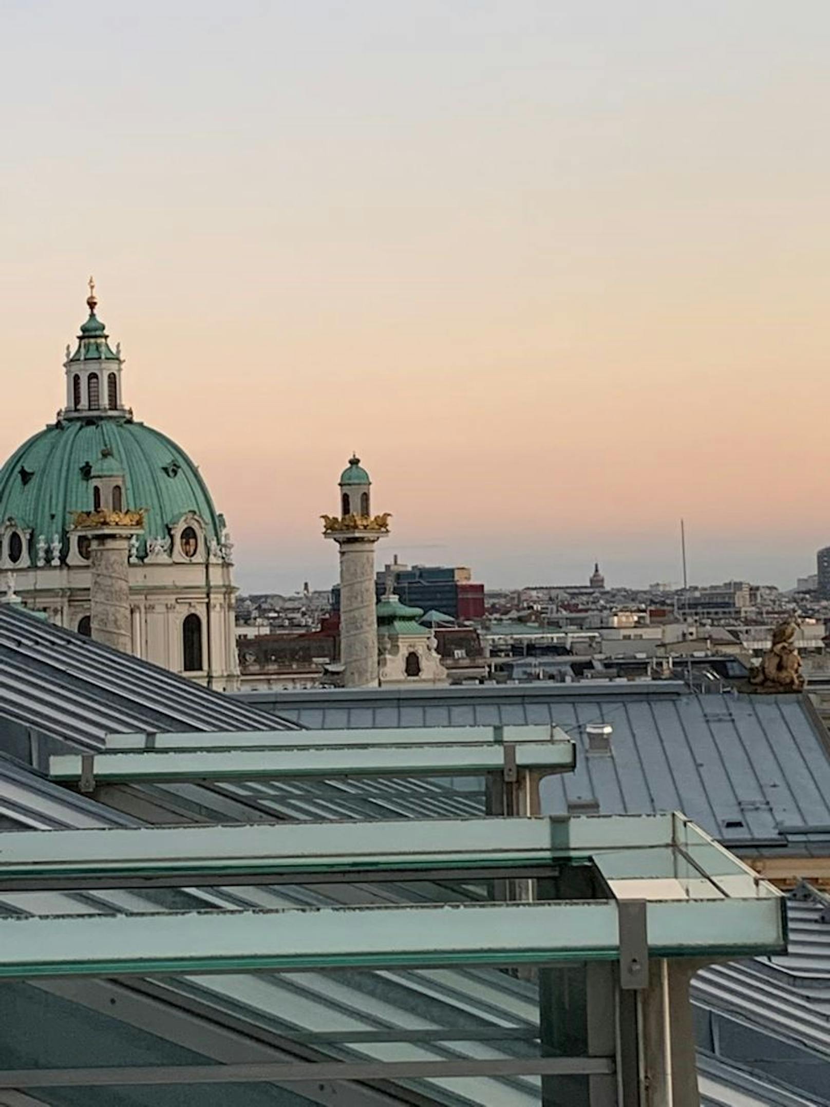 Herrliche Aussicht auf die Stadt Wien