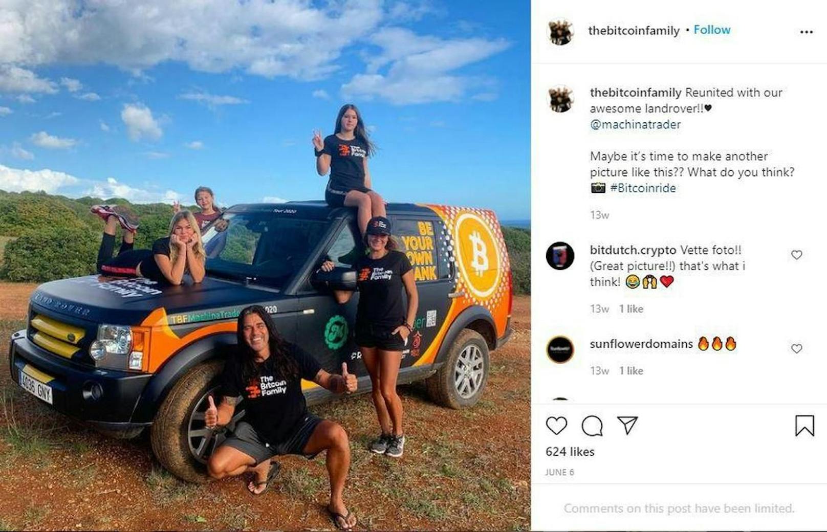 Auf Social Media nennen sie sich nur die "Bitcoin Family".