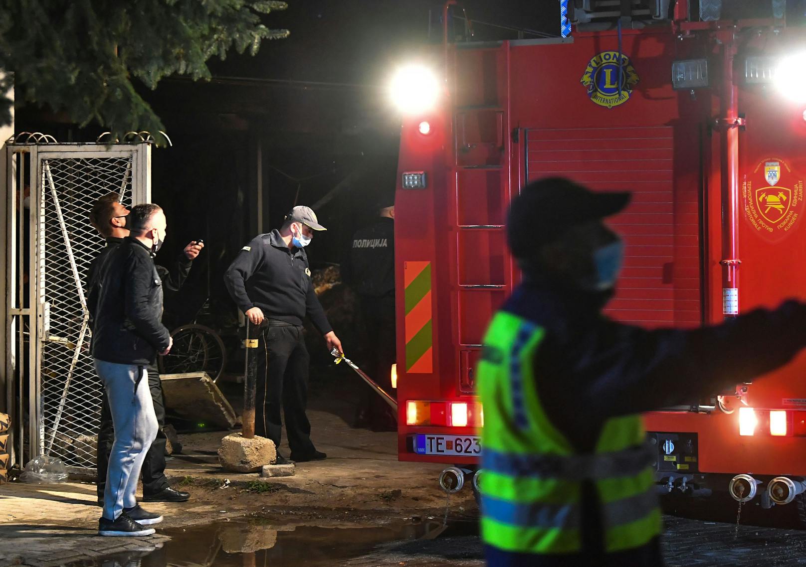 Der Brand ereignete sich in der Stadt Tetovo.