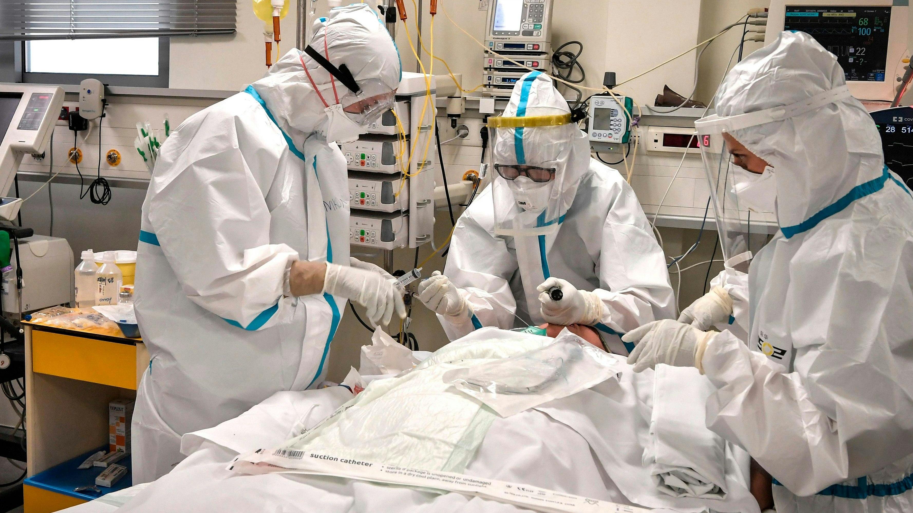 Corona-Intensivstation in Griechenland