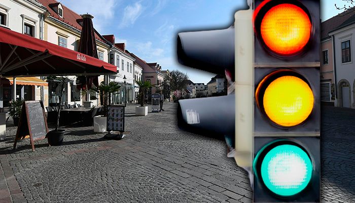 Die Ampel im Burgenland steht seit heute auf orange.