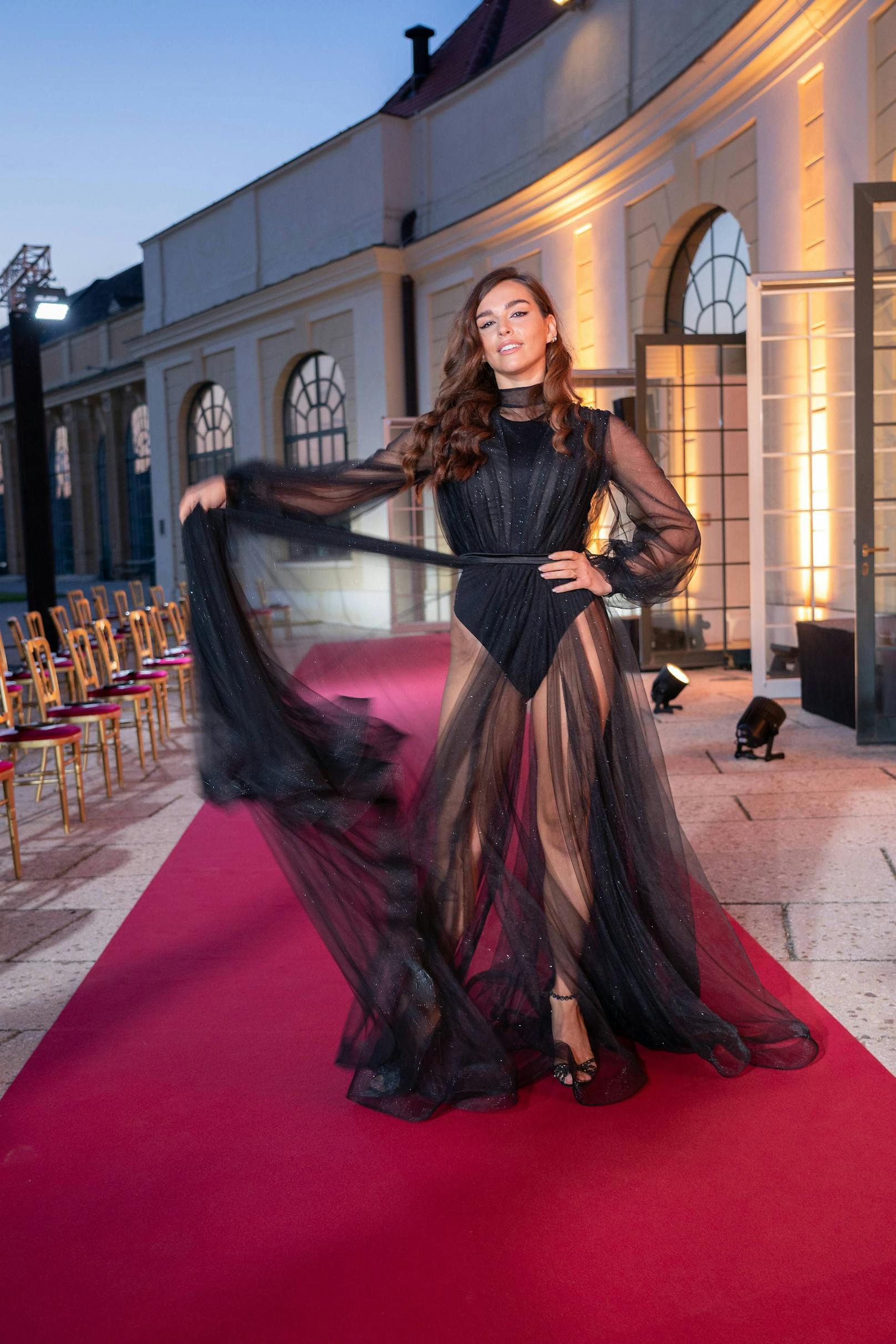 Lili Paul-Roncalli kam auch zum "Runway Fashion Day 2021" im Apothekertrakt der Orangerie im Schloss Schönbrunn.
