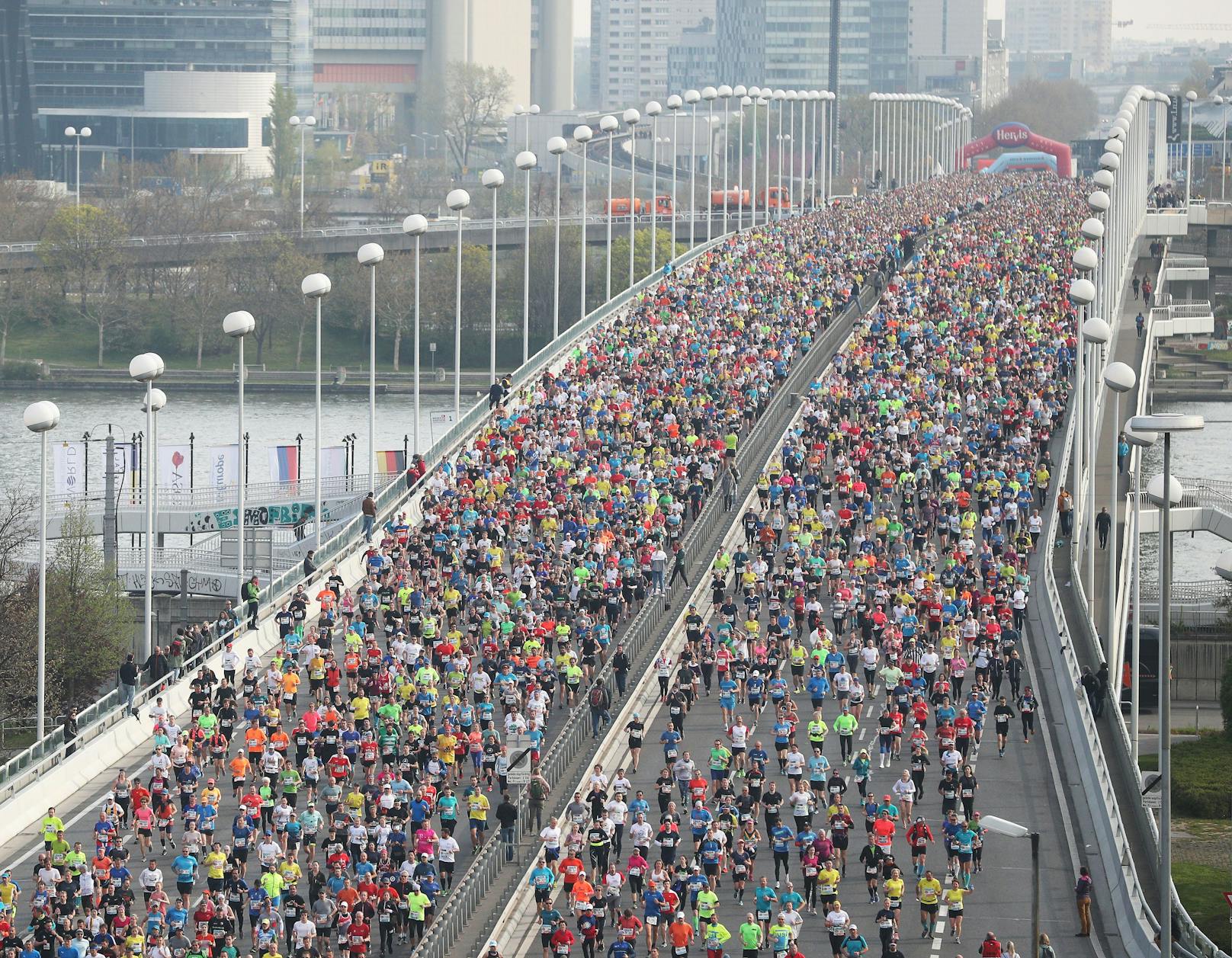 Der Start beim Vienna City Marathon 2019