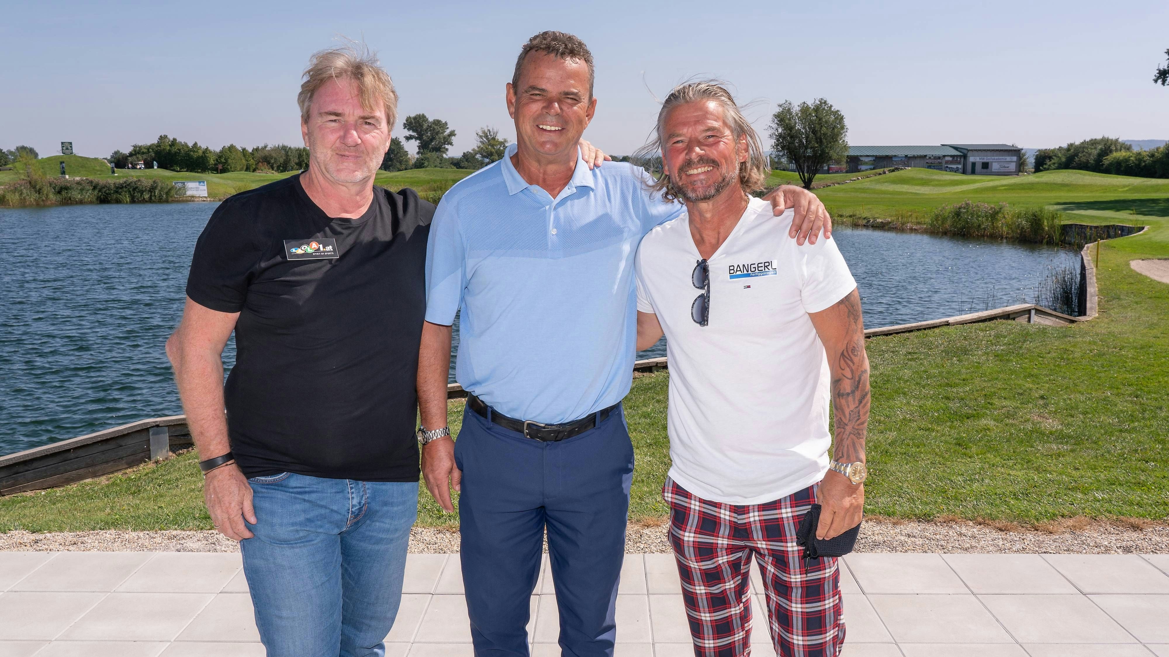 Beim Promi Golfturnier "Club der Freunde" trafen sich Andy Ogris, Manfred Zsak und Frenkie Schinkels 