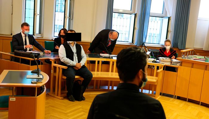 Der Hauptangeklagte A. musste sich nach 2016 heute zum zweiten Mal verantworten.