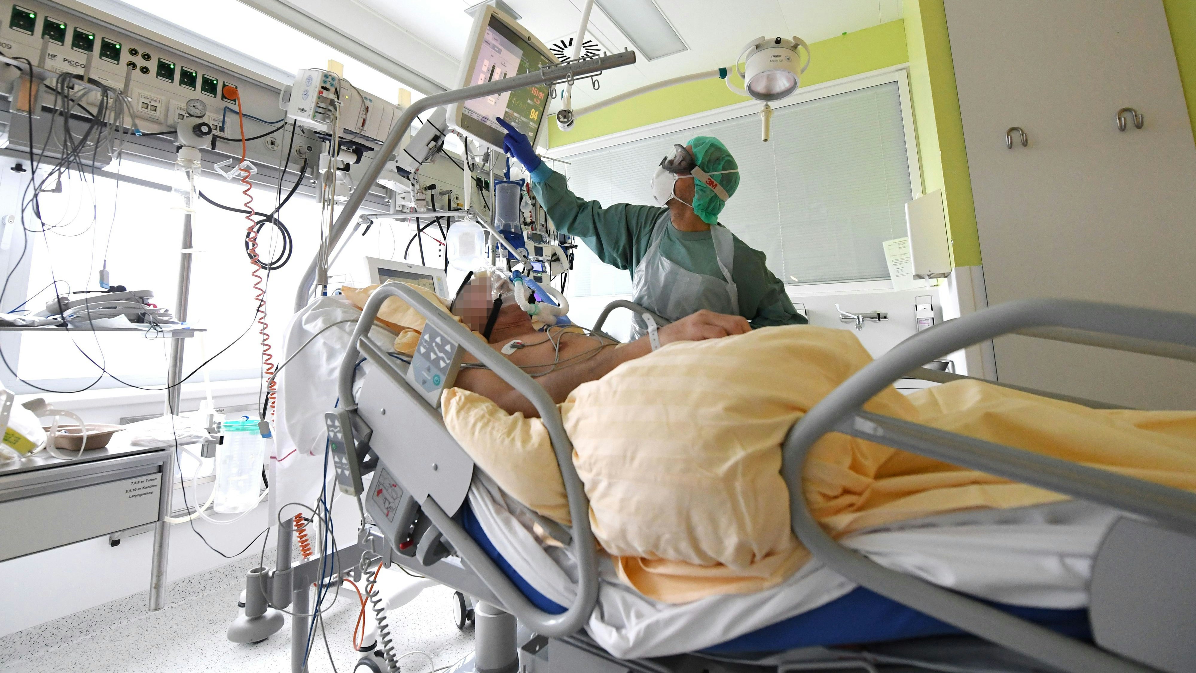 Corona-Patient auf der Intensivstation