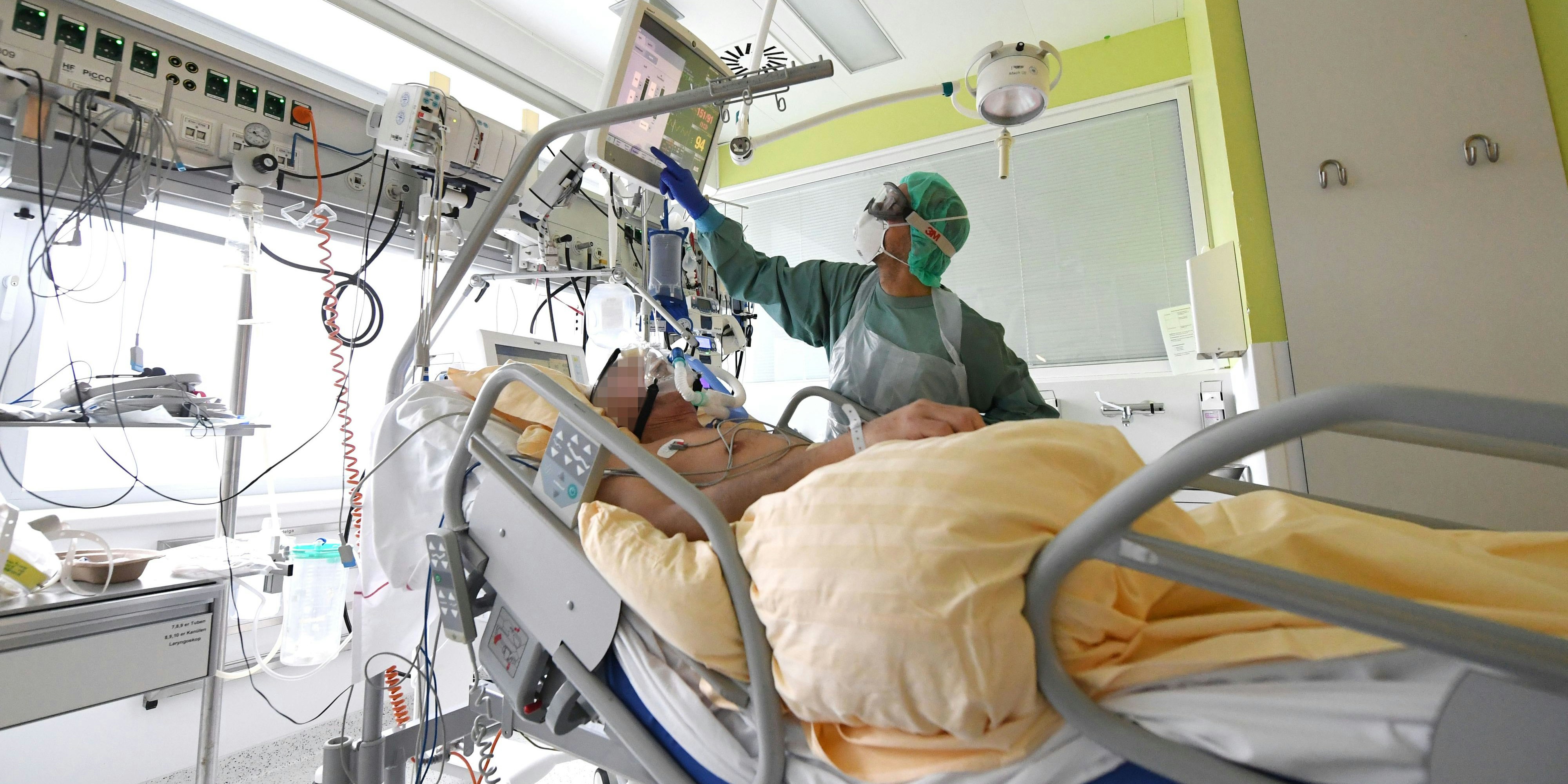 Corona-Patient auf der Intensivstation