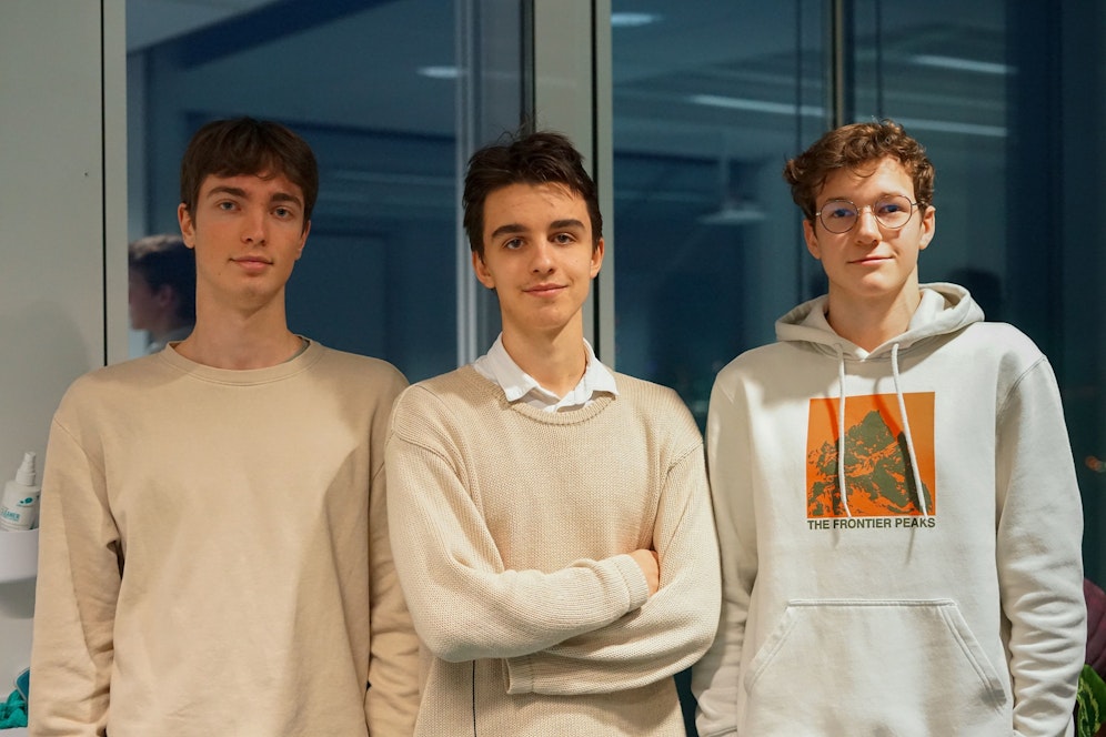 Retten Laptops:&nbsp;Tobias Unger, Bruno Hassa und Philipp Schörkhuber