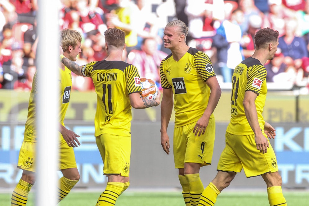 Erling Haaland fixiert den Dortmund-Sieg. 