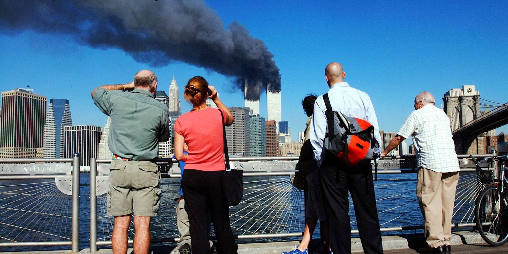 Die Passanten am 11. September konnten die Tragweite dessen, wovon sie Zeuge wurden, nur schwer begreifen.