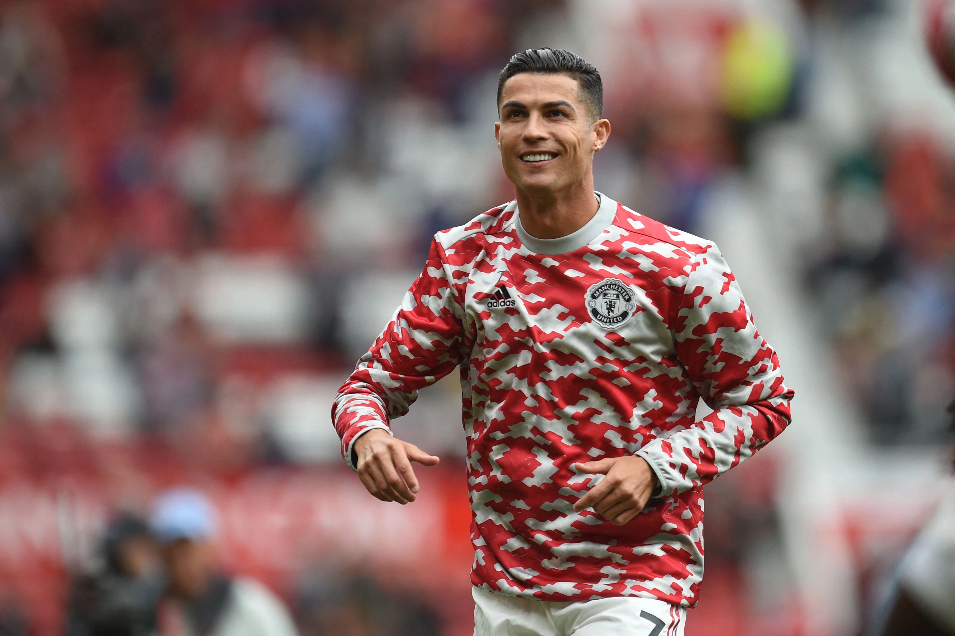 Cristiano Ronaldo beim Aufwärmen. 