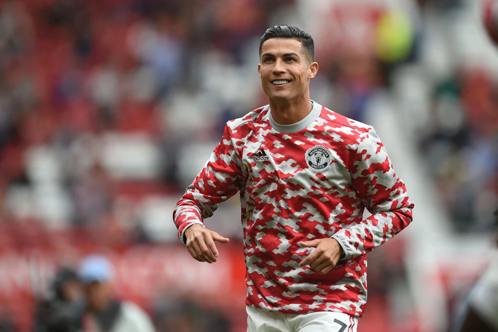 Cristiano Ronaldo beim Aufwärmen. 