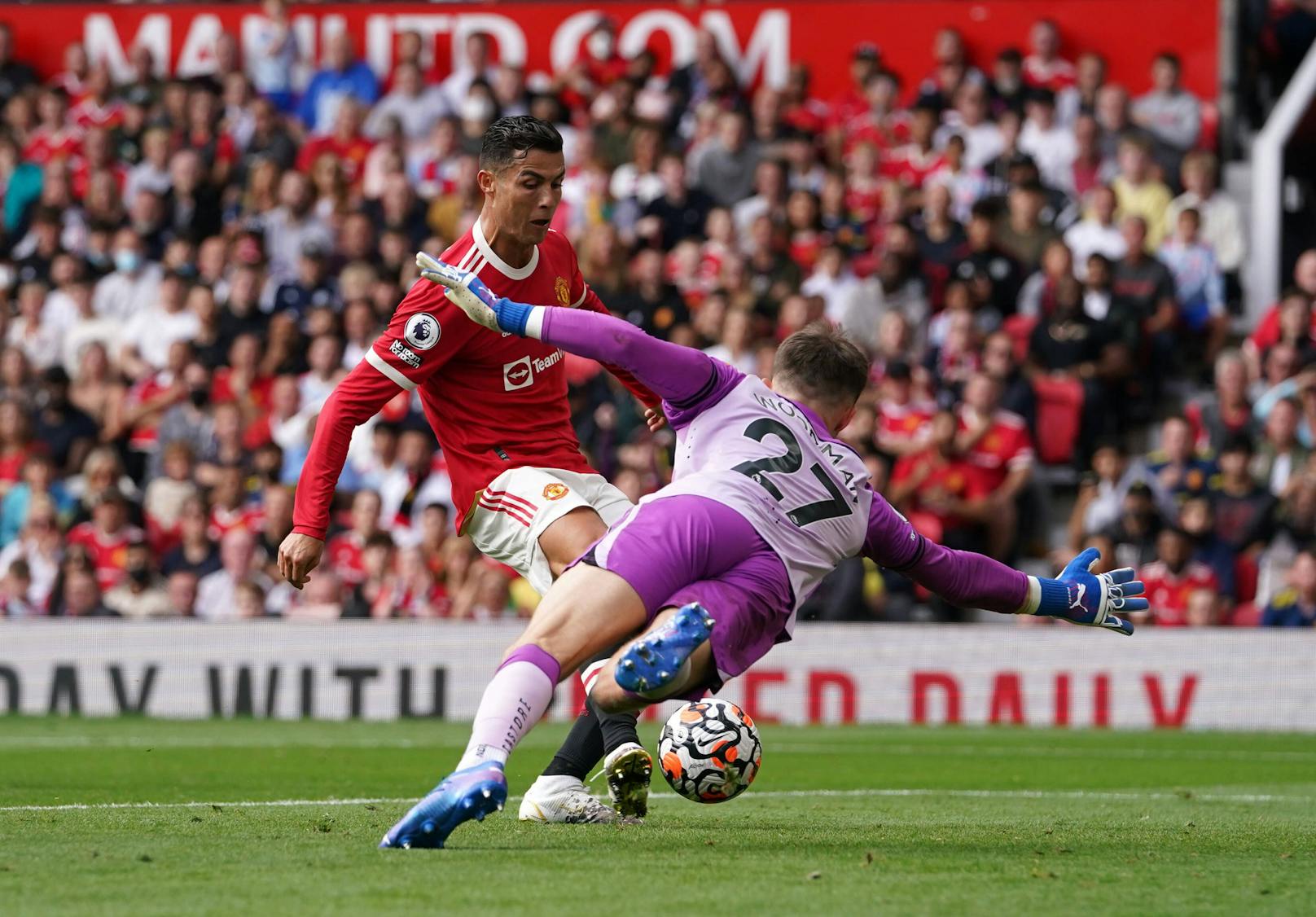 Cristiano Ronaldo traf für Manchester United doppelt. 