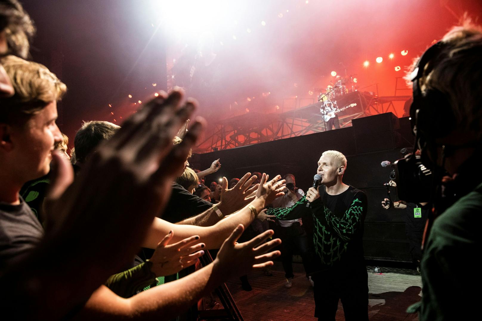 Im Stadion Parken trat die Band The Minds of 99 auf.