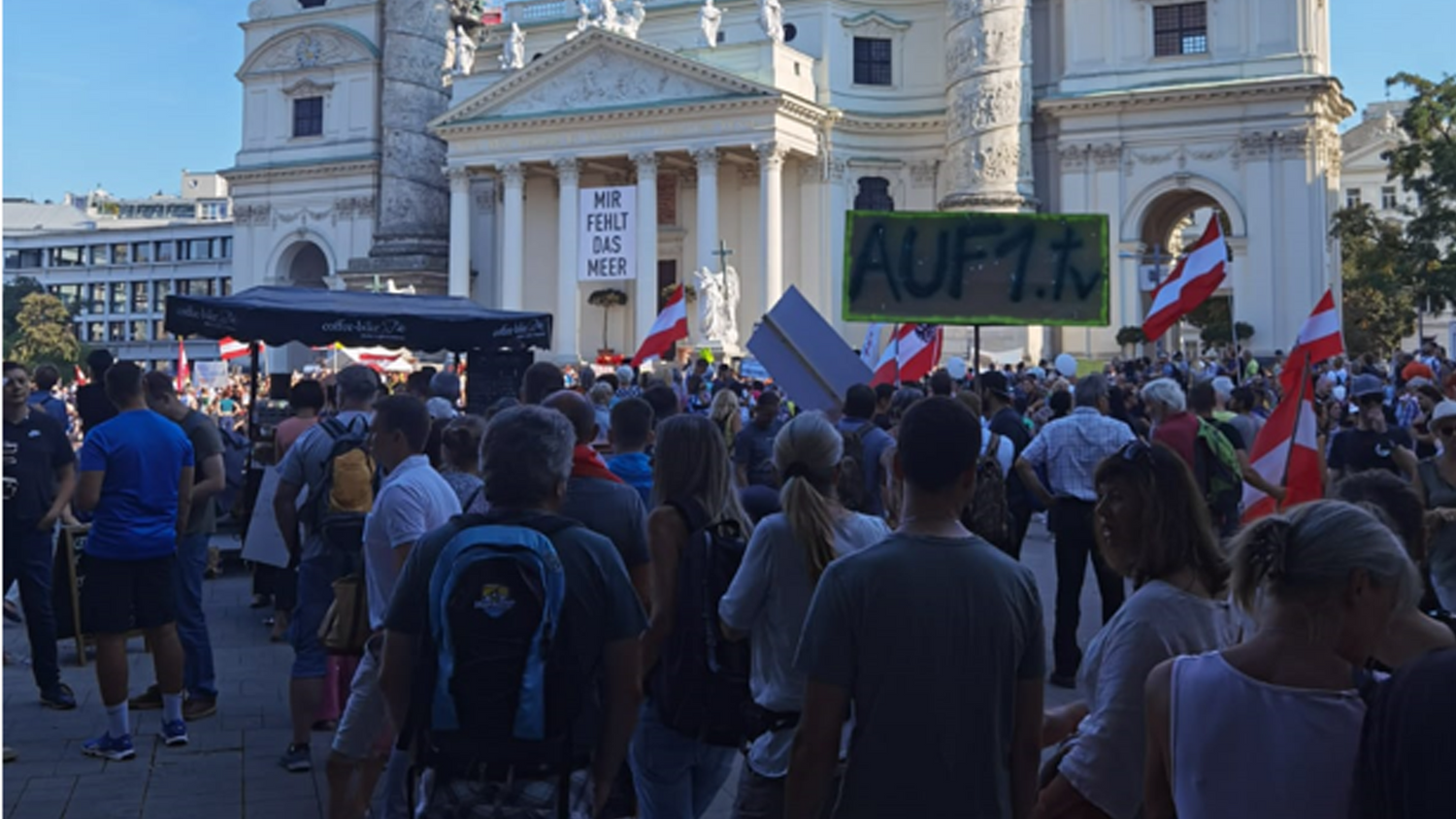 Demonstrieren macht durstig.