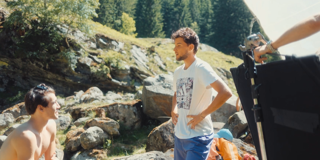 Thiem und sein Körperdouble.