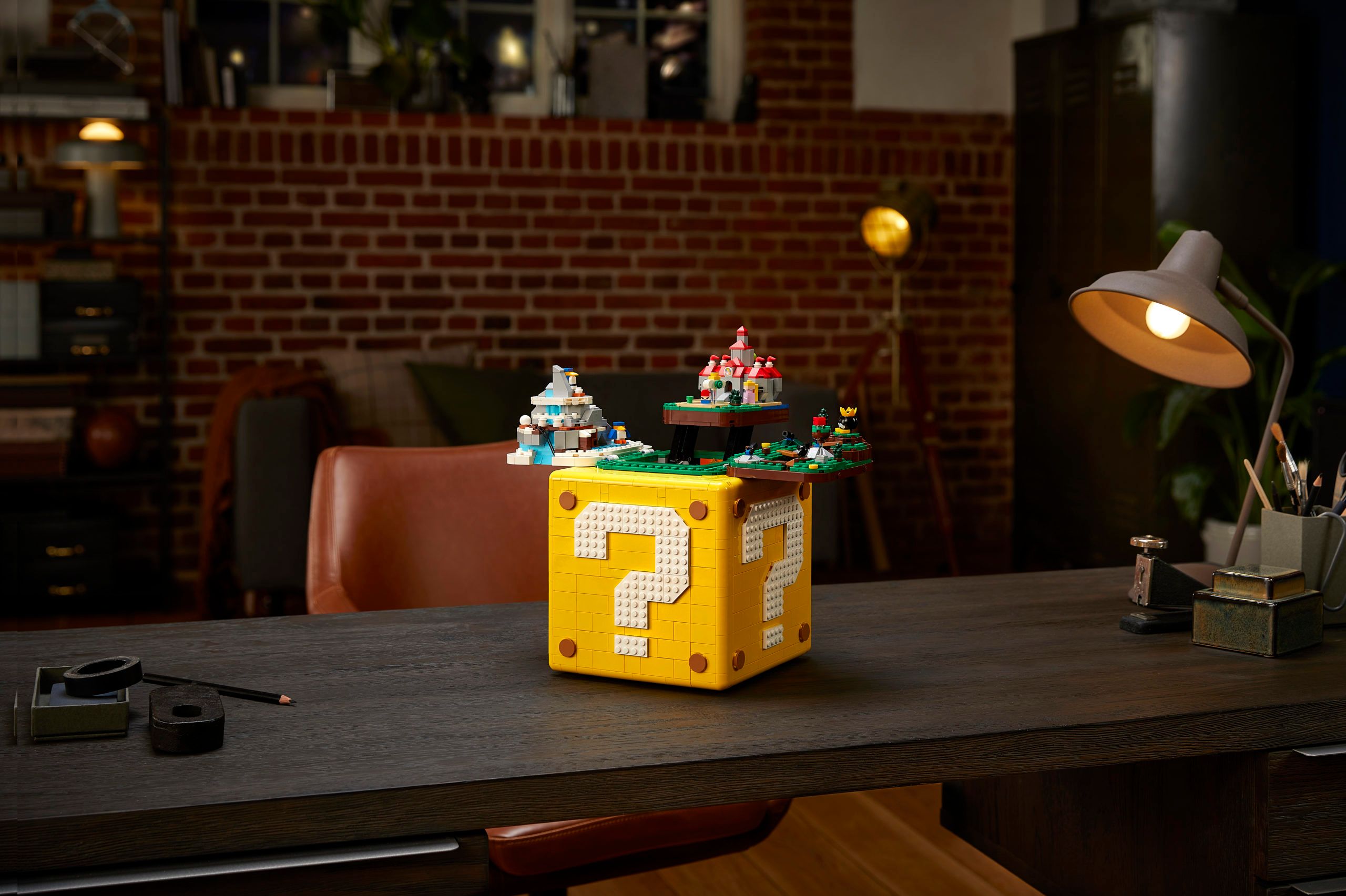 Der LEGO ?-Block aus Super Mario 64.