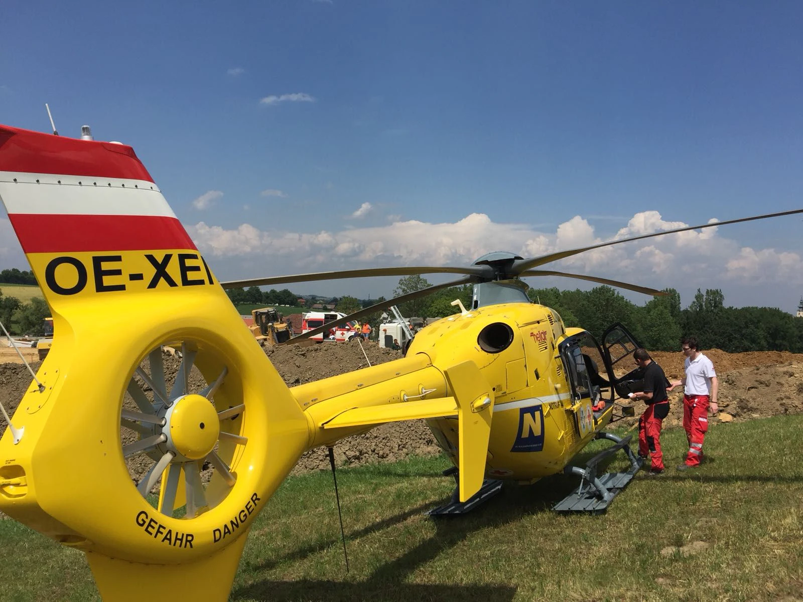 Der C15 stand im Einsatz.