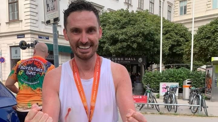 Ein stolzer James Cottriall