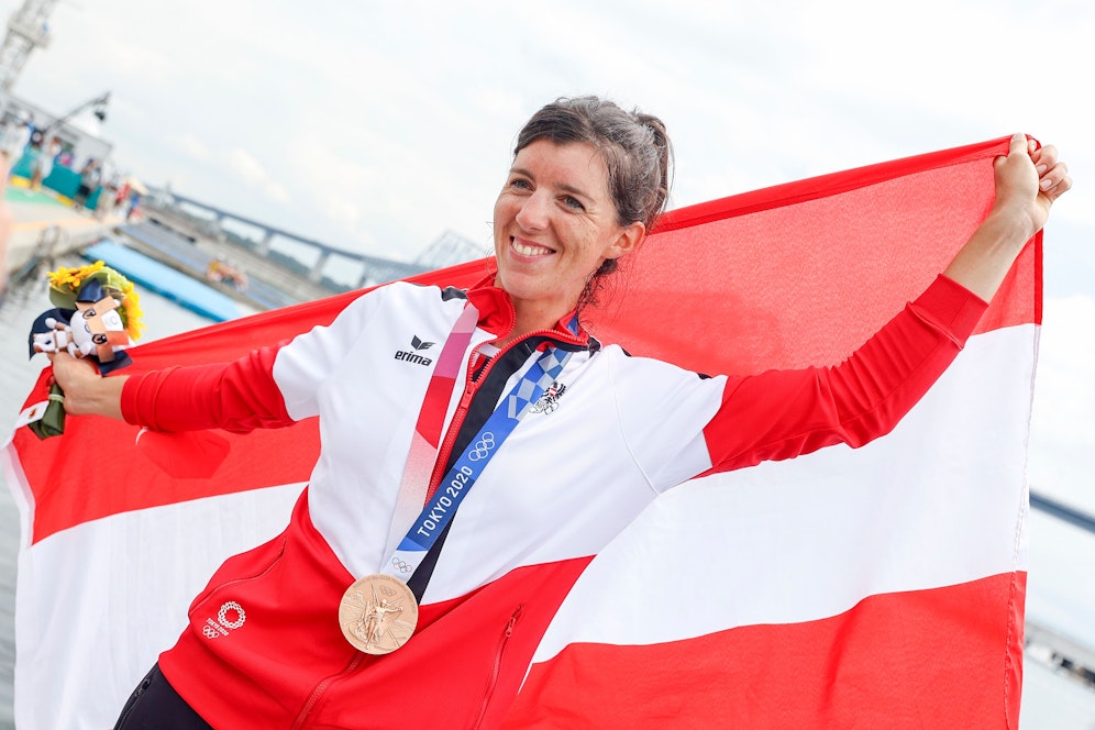Magdalena Lobnig eroberte Bronze im Rudern.