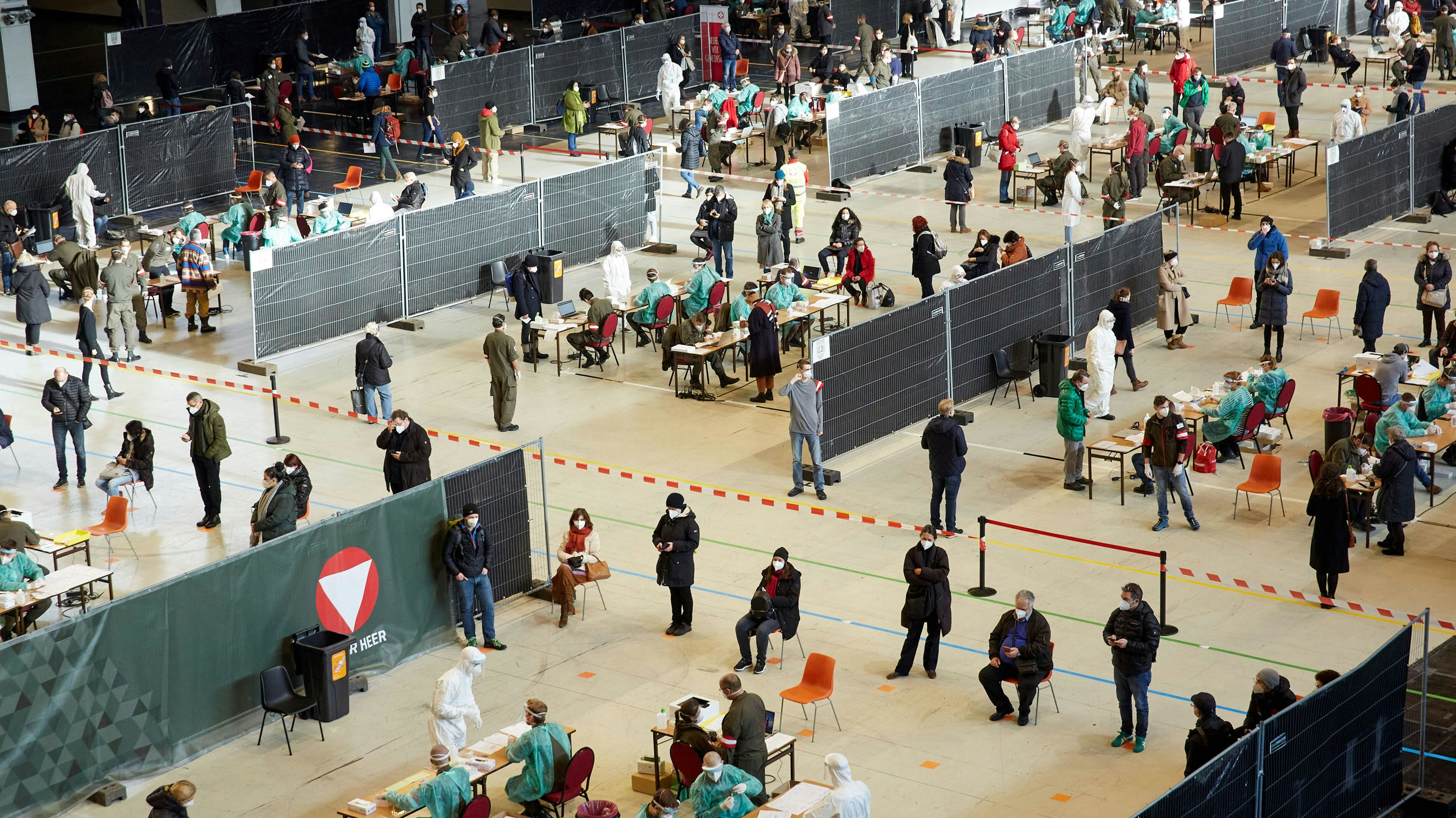 Die Teststraße in der Stadthalle ist geschlossen.