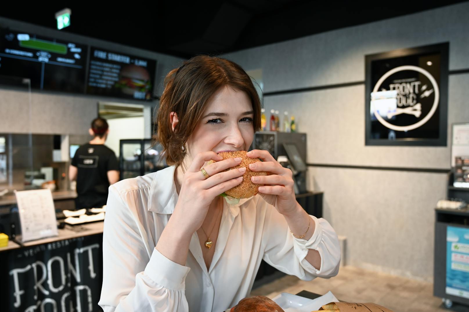 Alle Speisen im Burgerlokal Front Food in Neubau sind vegan und nachhaltig.